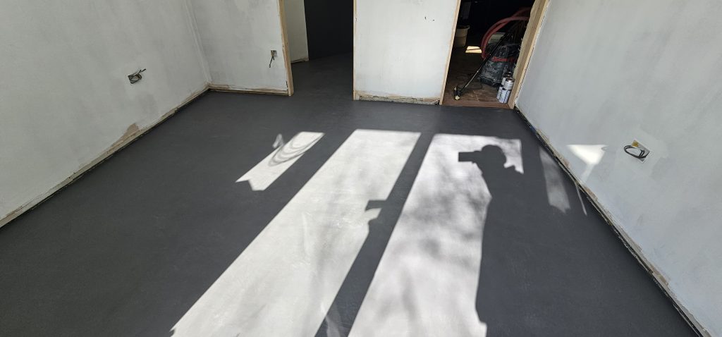 Floor after microcement installation